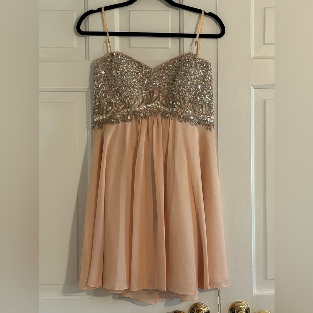 Strapless dress worn to homecoming!